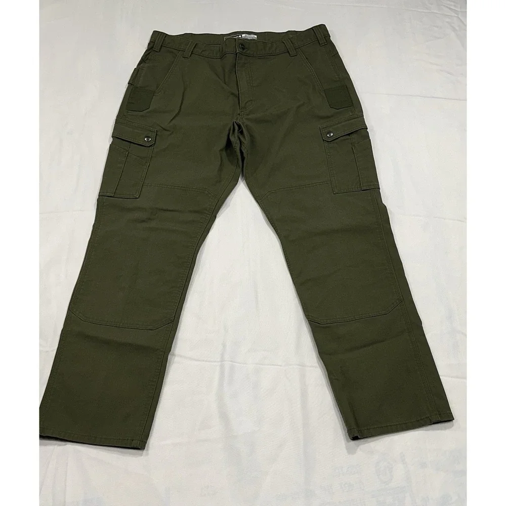 Carhartt Pants Mens 40x32 Green Rugged Flex Ripstop Cargo Relaxed Fit BN5461-M